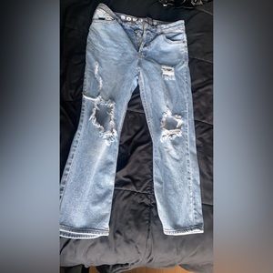 s.o.n.g. timeless fit light blue ripped distressed jeans
